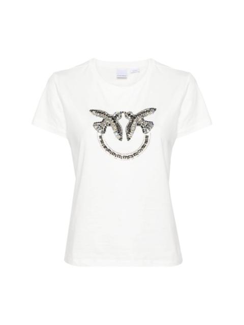 PINKO Love Birds cotton T-shirt