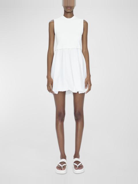 Josey Sleeveless Bubble-Skirt Mini Dress