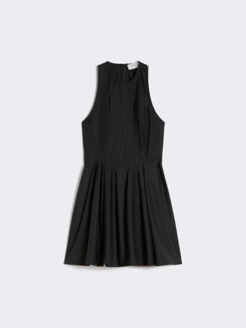 Sportmax Short sleeveless pure cotton dress - black