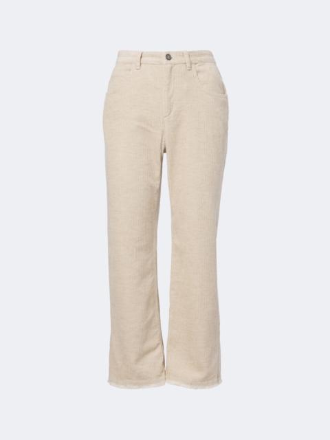 Isabel Marant Étoile Ruthie cotton and linen corduroy flared pants
