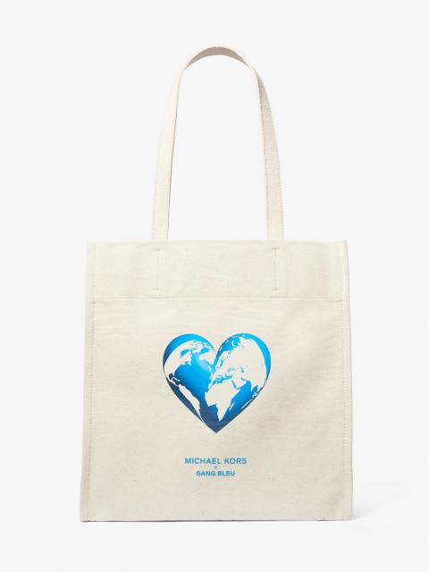 MICHAEL KORS Watch Hunger Stop Recycled Cotton Canvas Tote Bag