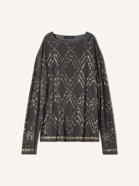 Lanvin SEQUIN AND BEAD TOP