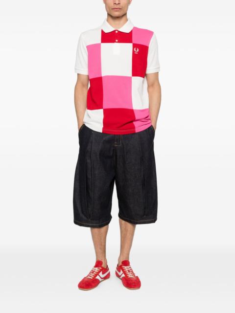 Comme des Garçons SHIRT x Fred Perry patchwork pique polo shirt