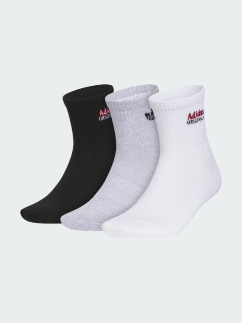 adidas Unisex Paramount 3-Pack High Quarter