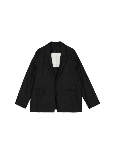 single-breasted button blazer