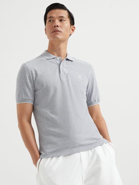 Brunello Cucinelli Cotton piqué polo shirt with logo