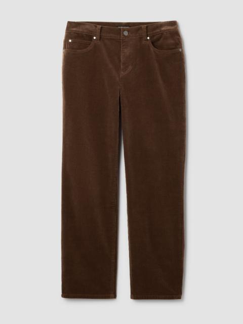 EILEEN FISHER Organic Cotton Stretch Corduroy Straight Pant