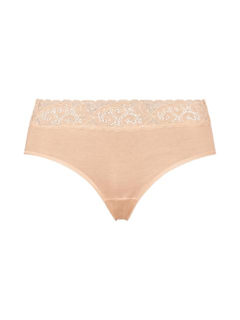 HANRO Moments Lace Trim Cotton Hipster