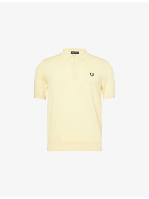 Fred Perry Brand-Embroidery Short-Sleeves Cotton-Knit Polo Shirt