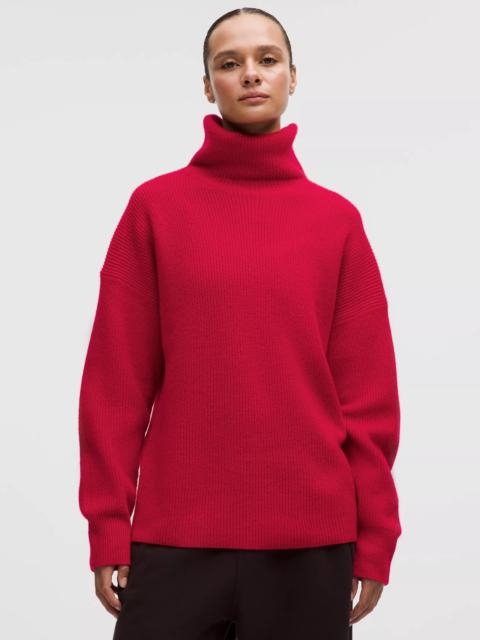 lululemon Oversized Cashmere Funnel-Neck Sweater