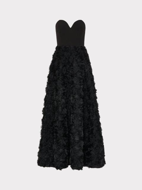 MILLY Roxy Mesh Rose Gown