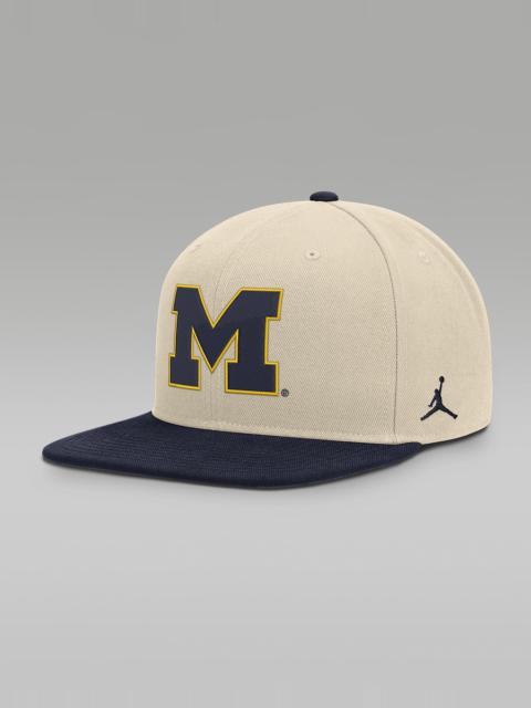 Jordan Michigan Campus Prep Men's Jordan Brand Dri-FIT College Adjustable Hat
