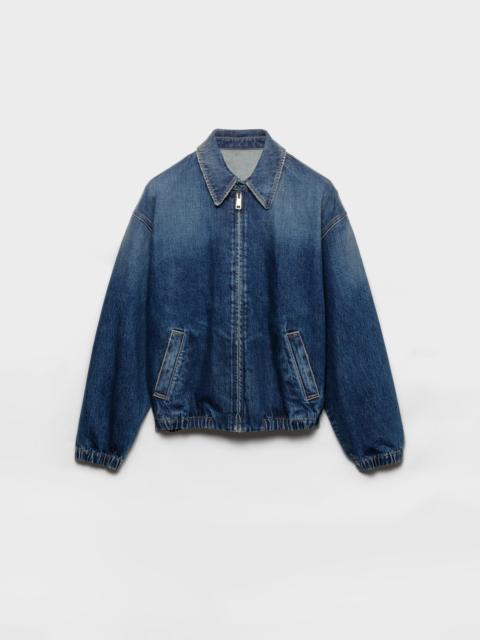 Prada Washed denim blouson jacket