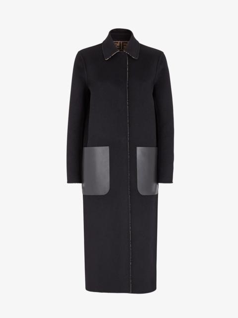 FENDI Black wool coat