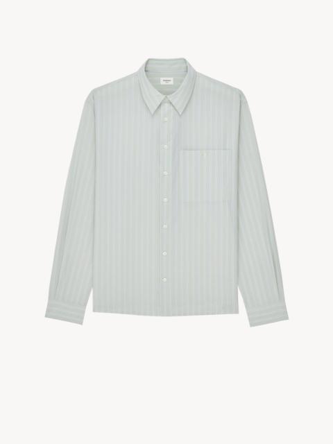SAINT LAURENT SHIRT IN STRIPED COTTON