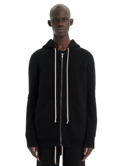 Rick Owens cashmere zip-fastening hoodie