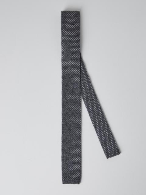 Brunello Cucinelli Cashmere knitted tie with jacquard pattern