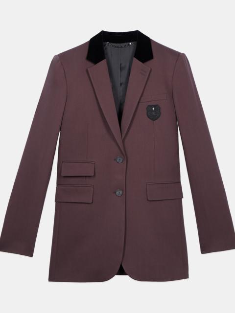 The Kooples BROWN WOOL SUIT JACKET