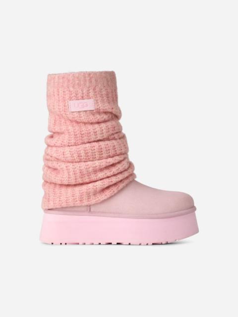 UGG ® Women's Classic Mini Dipper Legwarmer Knit Classic Boots in Ribbon Candy