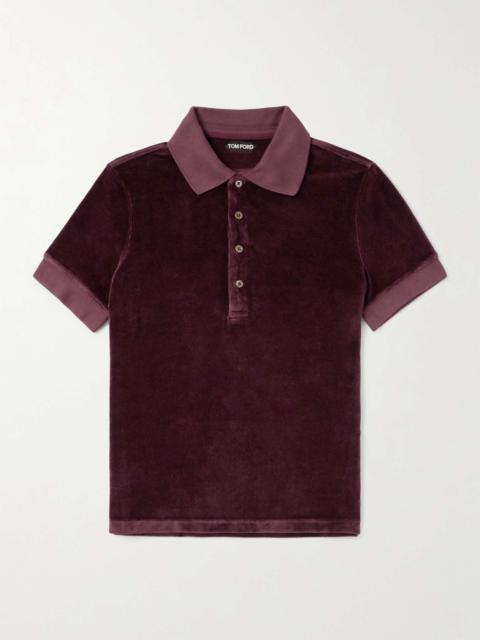 Velour Polo Shirt