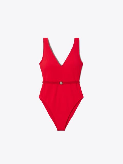 TORY BURCH Belted Swimsuit
