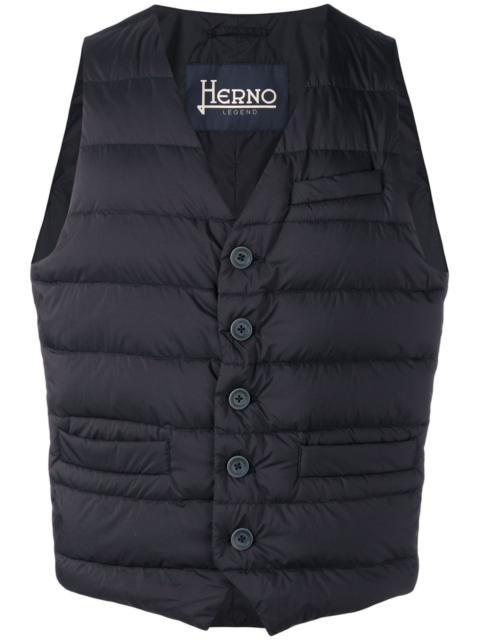 Herno zipped gilet jacket