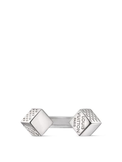 Louis Vuitton LV Cube Ring Silver