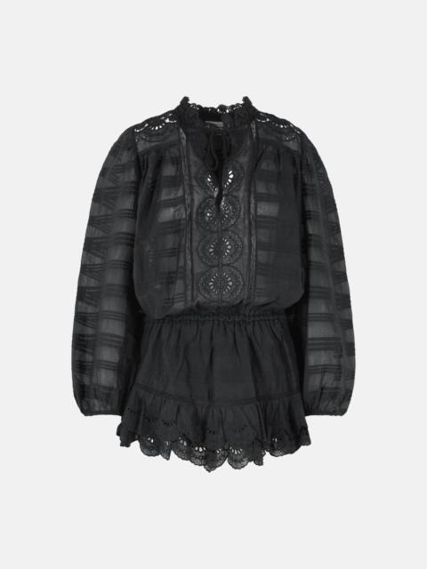 'PREYA' BLACK COTTON DRESS