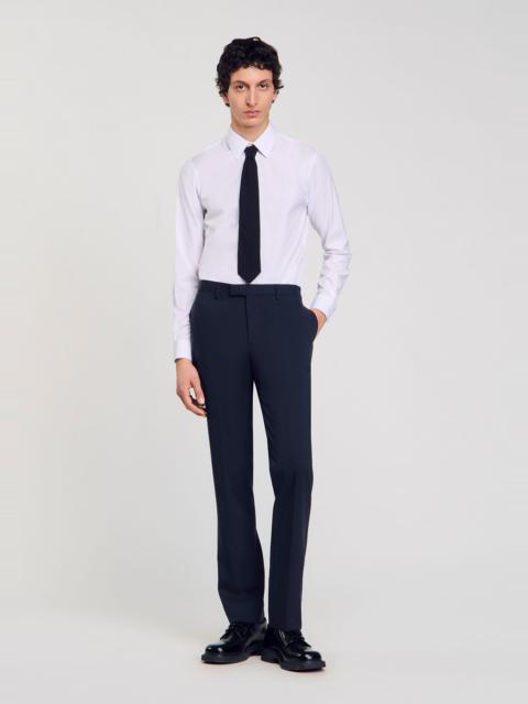 Sandro WOOL SUIT TROUSERS