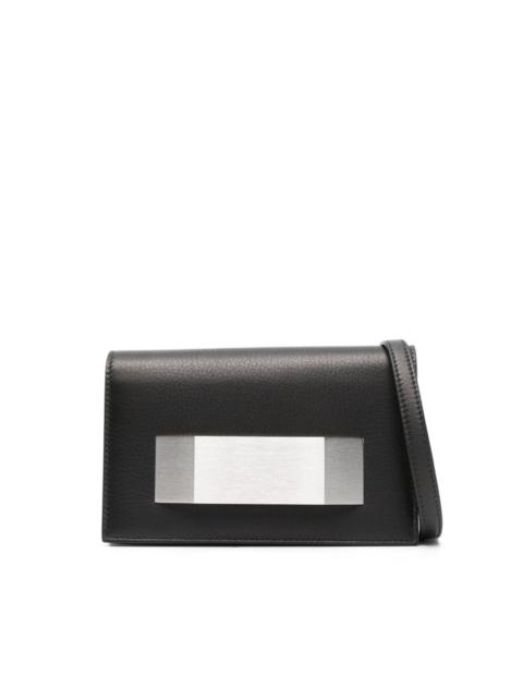 Griffin leather clutch bag
