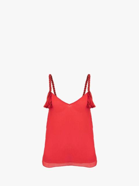 JW Anderson TASSEL STRAP CAMISOLE