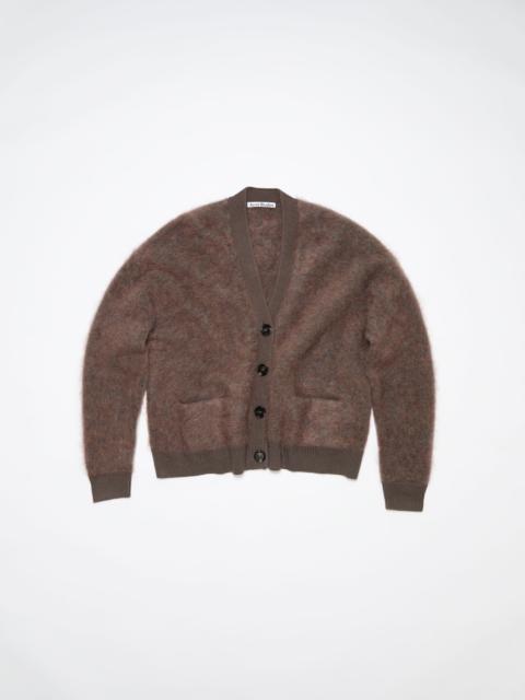 Acne Studios Wool mohair cardigan - Brown/blue mélange