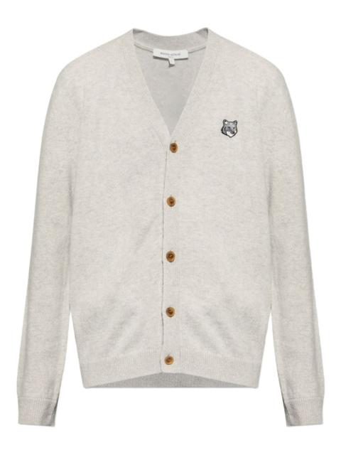 Maison Kitsuné logo-patch cardigan