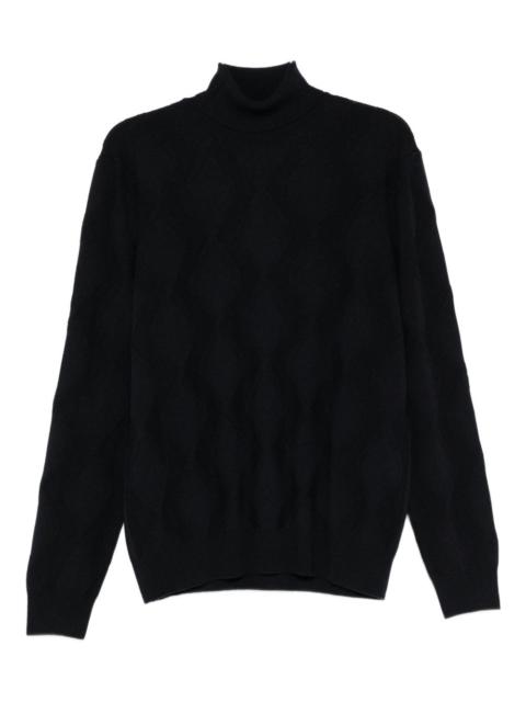CORNELIANI turtleneck patterned sweater