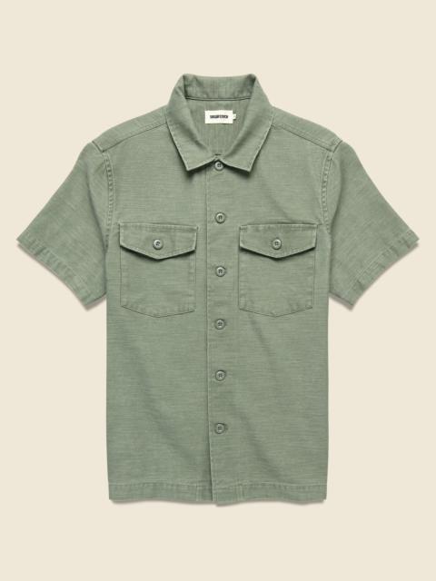 TAYLOR STITCH Surplus Shirt - Olive Sateen
