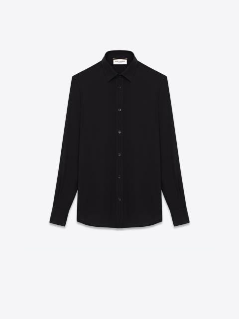 SAINT LAURENT shirt in silk crêpe