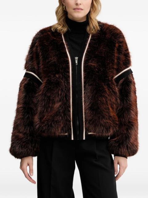 GUESS USA striped-trim jacket