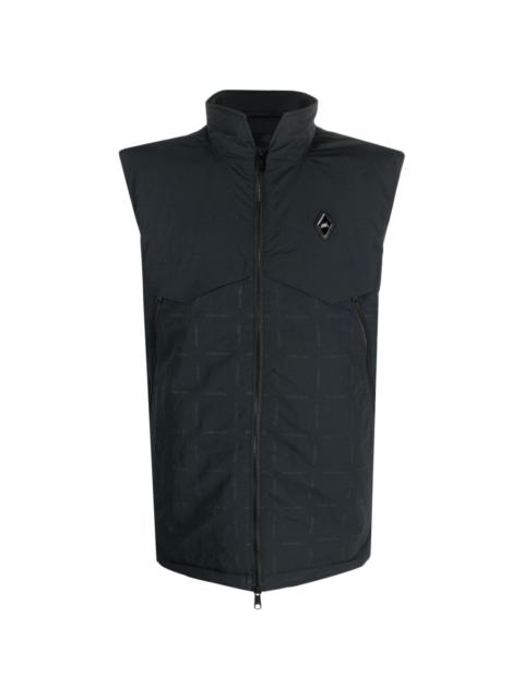 logo-patch printed gilet