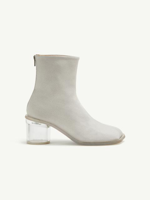 MM6 Maison Margiela Anatomic Transparent Heeled Ankle Boots