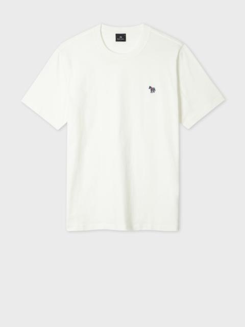 Paul Smith Ecru Organic Cotton Zebra Logo T-Shirt