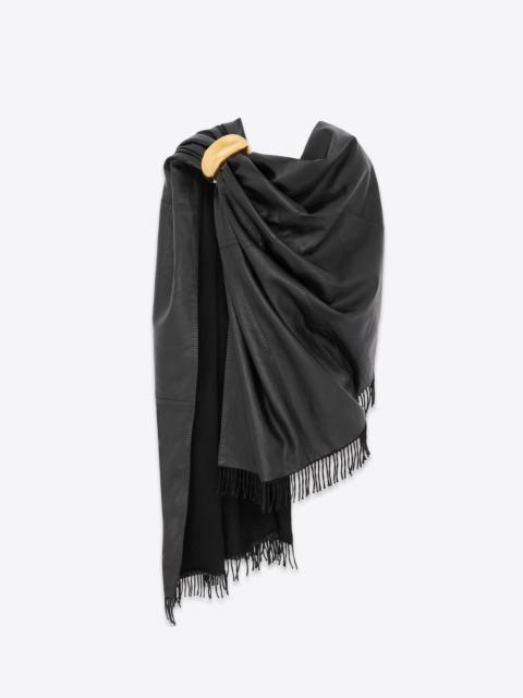 SAINT LAURENT large scarf in lambskin