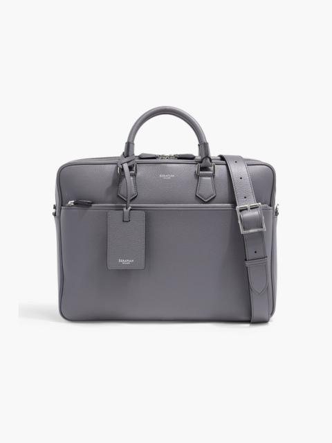 Serapian Pebbled-leather briefcase