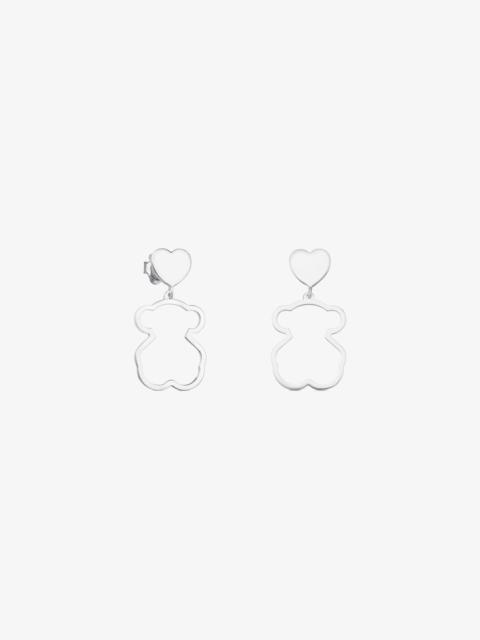 TOUS Silver New Silueta Earrings