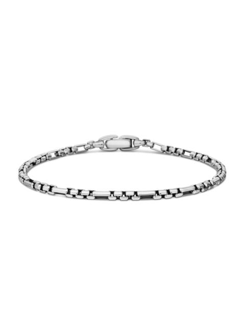 DAVID YURMAN Men's Open Station Box Chain Bracelet in Sterling Silver, 3MM - Sterling Silver