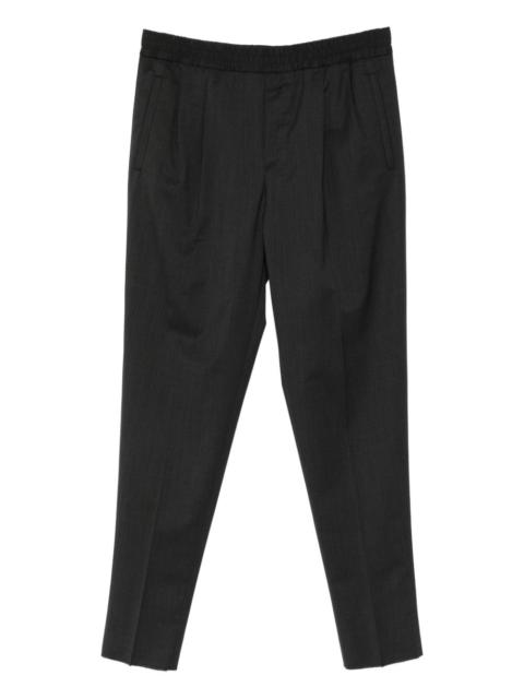 ZEGNA elasticated-waist tapered trousers