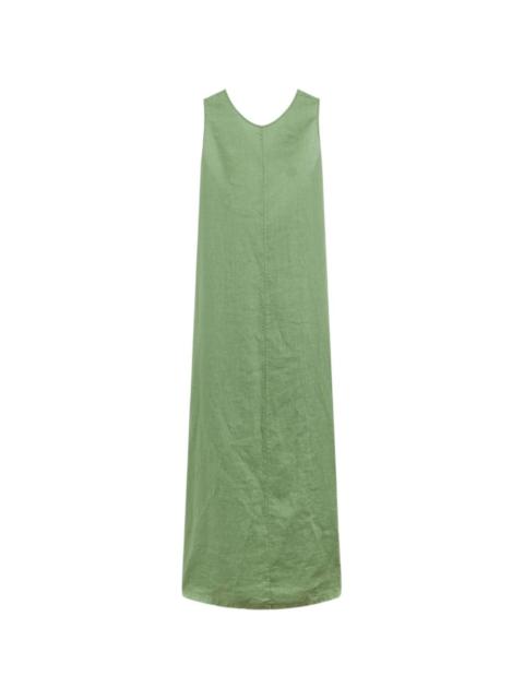 Aspesi cut-out tie-fastening maxi dress