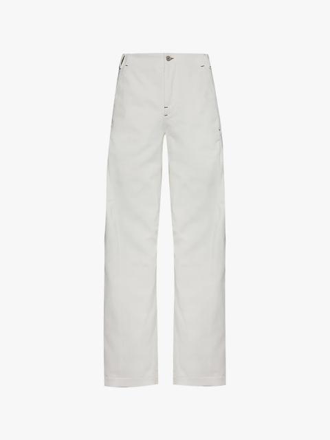 Le De Nîmes Scale mid-rise wide-leg denim jeans