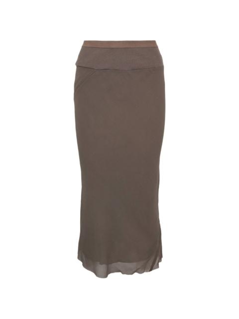 Rick Owens Knee Bias midi skirt
