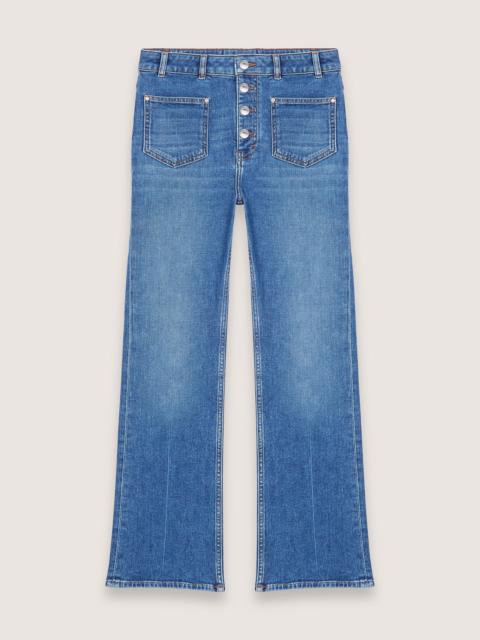 maje Double-pocket jeans with a slight flare