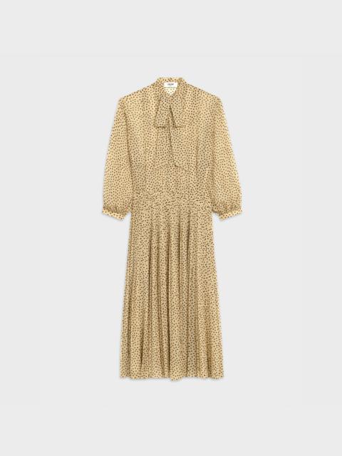 CELINE 'LAVALLIÈRE' MIDI DRESS IN SILK GEORGETTE